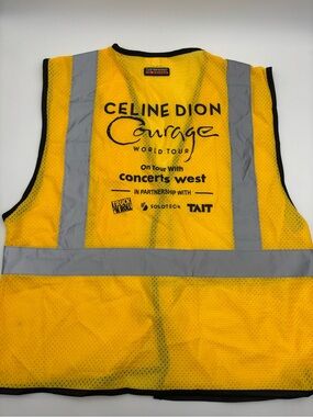 Celine Dion Courage World Courage Tour High-Visibility Safety Vest - Yellow